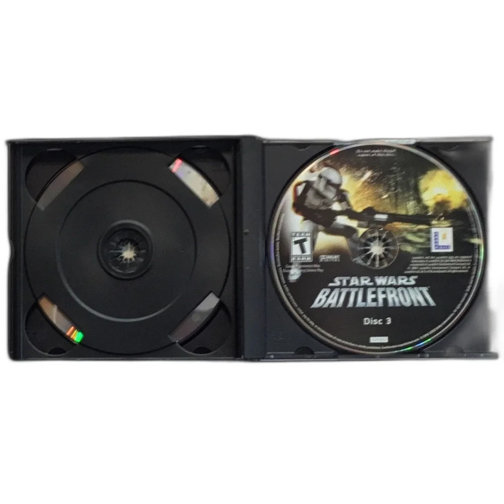 Star Wars Battlefront PC Game 3 Discs Retro Vintage LucasArts Classic